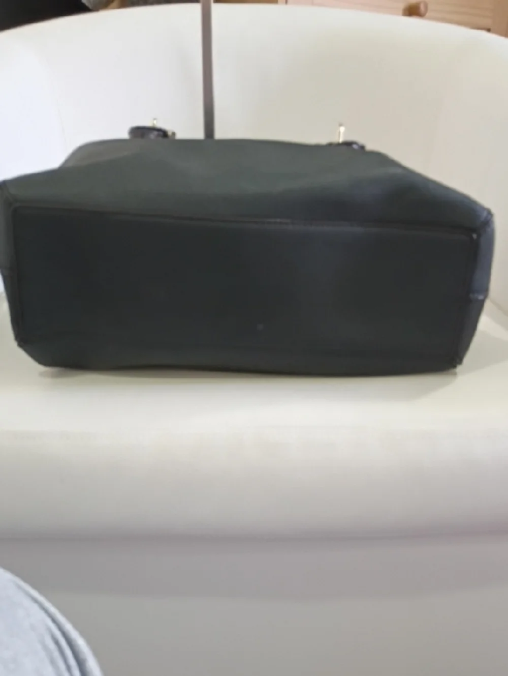 Kate Spade Code Street Province Black Saffiano Leather Satchel with Gold Logo